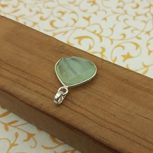 Colgante de plata de ley artesanal bohemio facetado aguamarina, colgantes de diseñador bohemio, colgante de piedras preciosas naturales bohemias - Product Image 5