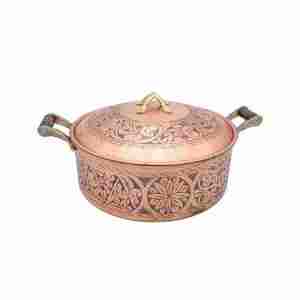 Ensemble d'ustensiles de service en cuivre de haute qualité New Look Plats de service en métal Fabriqué en Inde Prix raisonnable Ensemble de cuisine quantité minimale de commande 50 pièces - Product Image 3