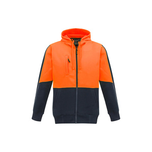 เสื้อฮู้ดซิปเต็มตัวสำหรับผู้ชายและผู้หญิงแจ็คเก็ตทำงาน Hi VIS - Product Image 4
