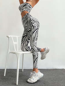 Women Stretch Yoga Pants Custom Butt Lift <b>Tummy</b> <b>Control</b> Tie Dye High Waist <b>Gym</b> Fitness Animal Letter Printed Breathable <b>Leggings</b> - Product Image 5
