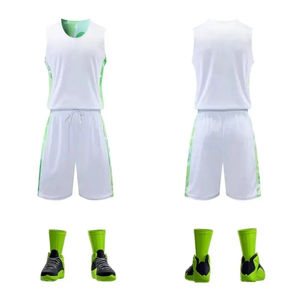 Precio de fábrica Reversible Baloncesto Equipo personalizado Transpirable Hombres Malla Conjunto de uniforme de entrenamiento Alta calidad Antibacteriano - Product Image 5