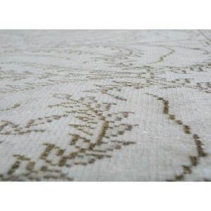 พรมขนสัตว์ถักมือสไตล์วินเทจ สีเบจ-น้ำตาล ลายเหรียญแบบนามธรรม รูปทรงสี่เหลี่ยมผืนผ้า สำหรับห้องนั่งเล่น พรมปูพื้นห้องโถง ทำด้วยมือ รุ่น Pae-630 ใหม่ - Product Image 3