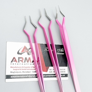 ขนตาสแตนเลสแบบแยกชิ้นปลายแหลมปรับแต่งโลโก้ได้อย่างยั่งยืน - Product Image 2