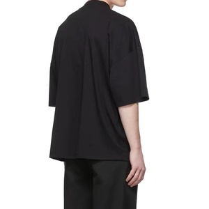 OEM Custom <b>Men's</b> Oversized Crew Neck Short Sleeve T-<b>Shirt</b> High Quality 100% Cotton Breathable Knitted Drop Light Fitness Long - Product Image 3