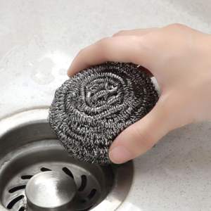 Casalina Inox Extra Large <b>Card</b> Metal Stainless Steel Scourer 12x40g Kitchen Cleaning Scrubber Pack of 12 - Product Image 5