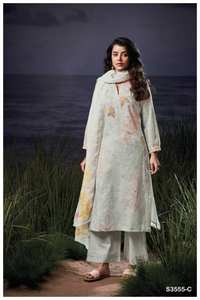 Costume Salwar Kameez brodé en coton de qualité supérieure Collection d'impression de la culture indienne pakistanaise Vêtements de fête au prix de gros - Product Image 3