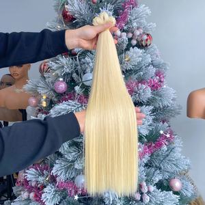 Extensiones de Cabello Humano Vietnamita Virgen Remy Liso de Alta Calidad, Doble Trama, Brillante y Suave, 100g, de Fábrica - Product Image 1