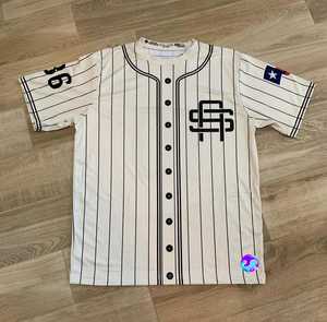 Camisetas de béisbol de sublimación de poliéster unisex, camisetas para hombres y mujeres, ropa deportiva de diseño personalizado, conjuntos transpirables con estampado a pedido - Product Image 5