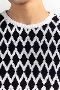 Pull à col rond respirant décontracté hiver tricot motif floral chaud sous-vêtement couleur pull ODM pull - Product Image 6