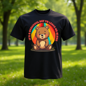 C'est une belle journée pour me laisser tranquille, t-shirt sarcastique unisexe, taille adulte - Product Image 3