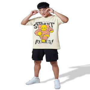 T-shirt uni blanc en gros Personnalisez votre logo Impression T-shirt en polyester et coton imprimé grande taille T-shirt pour hommes pour hommes - Product Image 6