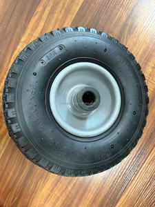 Wholesale 10 Inch <strong>Pneumatic</strong> Rubber Wheelbarrow 3.00-<strong>4</strong> 260x85 Hand Trolley Tires Go Kart Wheels Tires for Construction Handcart - Product Image 2