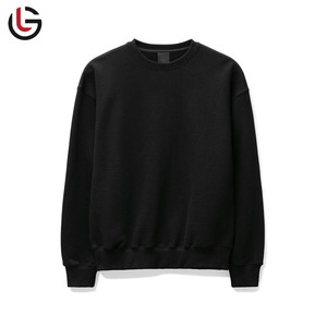 เสื้อสเวตเตอร์คอกลมแขนยาวสำหรับผู้ชายเสื้อสเวตเชิ้ตคอกลมแขนยาวผ้าฝ้ายพิมพ์โลโก้เสื้อสไตล์สตรีทแวร์ตามสั่งไซส์ - Product Image 1
