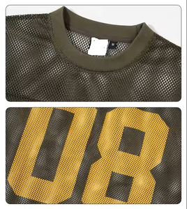 Nuevas camisetas de malla personalizadas Boxy Fit de secado rápido de gran tamaño fútbol baloncesto malla fútbol Jersey malla camisetas de malla hombres hechos en Pakistán - Product Image 3