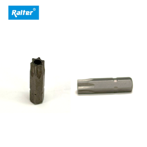 RALTER Industrial DIY Taiwan 1/4H*25mm Torx Series <b>Security</b> Tamper Proof Insert Bit Sandblasted Finish S2 1" Bit - Product Image 2