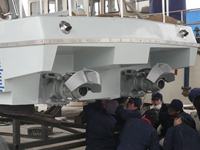 Pompe de propulsion à jet d'eau marine à faible bruit et transmission simple HC285 avec de bonnes performances de fonctionnement