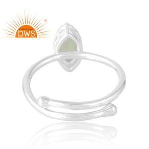 แหวนพลอยโอปอลจากเอธิโอเปียนธรรมชาติทำจากเงินสเตอร์ลิง925เหมาะสำหรับเป็นของขวัญสำหรับผู้หญิง - Product Image 2