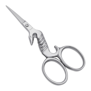 Newborn <b>Toddler</b> Gentle Nail Trimming <b>Scissors</b> Curved Stainless Steel Rounded Tip Nickel Plated Carbon Steel Handle Plastic - Product Image 3