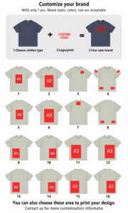 Sweats à capuche épais en coton et polyester avec logo imprimé personnalisé Sweats à capuche et sweat-shirts amples pour hommes - Product Image 6