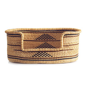 Best-seller Lits de couchage naturels pour chiens et chats en jonc de mer Vente en gros Panier de lit tissé à la main pour animalerie - Product Image 4