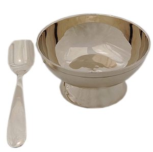 Ensemble de bols et cuillères à glace KANSA en bronze, couleur or noir, bol rond en métal moderne de luxe pour les fêtes, de haute qualité, décoratif - Product Image 1