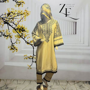 Costume brodé prêt à porter à la mode et moderne pour les femmes idéal pour le bureau du collège et les sorties décontractées - Product Image 5