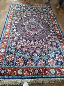 Tapis d'intérieur luxueux fait main en cachemire, à poils longs, design moderne, résistant aux plis, poils épais pour la maison et le bureau - Product Image 2