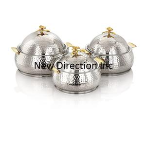 Casseroles à double paroi servant une marmite en acier inoxydable de qualité supérieure cuisine durable décor de restauration récipient alimentaire marmite chaude - Product Image 2