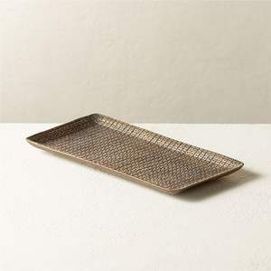 Bandeja de Servir de Latón con Acabado Moderno, Inspirada en Diseños Tradicionales para Decoración Clásica del Hogar, Ocasiones de Ramadán y Bodas - Product Image 1