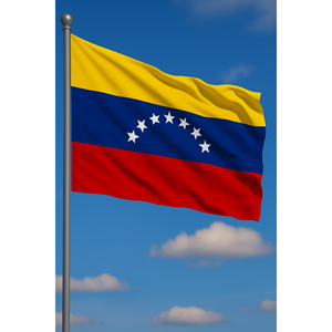 Drapeau extérieur du Venezuela avec logo personnalisé, impression numérique, en satin, nylon, vinyle, soie, style fanion pour l'automobile, l'assurance, l'éducation - Product Image 2