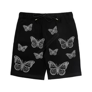 Short de survêtement en coton personnalisé à motif uni Short pour homme respirant et écologique style High Street - Product Image 1