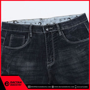 กางเกงยีนส์ทรงหลวมสำหรับผู้ชายกางเกงยีนส์สไตล์ไฮสตรีทใส่สบายโลโก้ตามสั่งใหม่ - Product Image 3