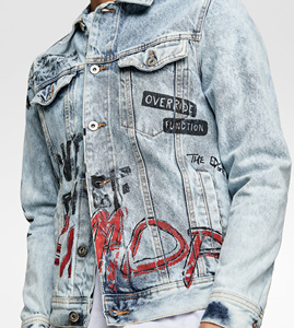 Wholesale High Quality <b>Mens</b> Cotton Jeans <b>Jacket</b> Custom <b>Mens</b> <b>Denim</b> <b>Jacket</b> for <b>Men</b> - Product Image 4