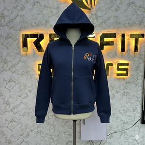 El mejor producto de moda Venta caliente Hecho en fábrica Logotipo de bordado personalizado Buena calidad Nuevo estilo Sudaderas con capucha con cremallera de baja tasa - Product Image 4