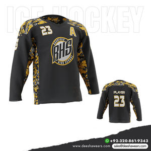 เสื้อฮอกกี้น้ำแข็ง DEESHA ชุดทีมแบบซับลิเมชั่น ระบายอากาศได้ดี กันน้ำ แห้งเร็ว ผลิตจากโพลีเอสเตอร์ 100% ชุดกีฬาสำหรับผู้ชายและผู้ใหญ่ รับสั่งทำ - Product Image 2