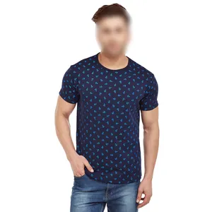 Blauwe Kleur Comfortabele Best Verkopende Fabriekstarief 2024 Hoogste Kwaliteit Hergebruik In Staat Heren Dragen T-Shirts
