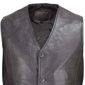 Chaleco de Cuero de Primera Calidad, Precio Razonable, Venta al Por Mayor, Último Diseño, Chaleco de Cuero Transpirable para Venta en Línea - Product Image 3