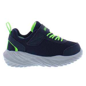 Chaussures pour bébé/tout-petit Skechers Nitro Sprint-Rowzer Couleur : Bleu marine/vert lime 100% authentique - Product Image 3
