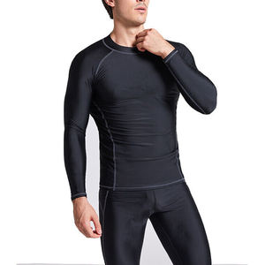 Camiseta de Compresión de Manga Larga para Hombre, Personalizable, Transpirable, de Alta Calidad, Tejido Deportivo Cómodo, OEM - Product Image 5