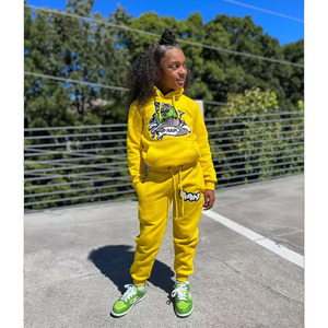 Chándal deportivo para niños con logotipo personalizado de algodón 100% de alta calidad, chándal transpirable con pantalones incluidos, estilo infantil - Product Image 6