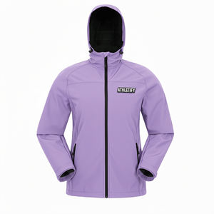 Chaqueta Softshell Unisex Impermeable y Cortavientos, 100% Poliéster, con Estampado, Cremallera, Capucha, Ligera, para Senderismo, Ciclismo, Deportes de Invierno - Product Image 1
