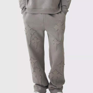 2025 nouvelle qualité supérieure respirant coupe ajustée décontracté hiver imprimé évasé attrayant tenue léger Flare survêtement pour hommes - Product Image 5