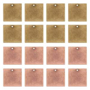 Pet ID Tags 10 Pack Stainless Steel Silver Stamping Blanks with Hole Metal Puppy Tags 1.5 inch x 0.7 inch Bone Metal Charms - Product Image 6