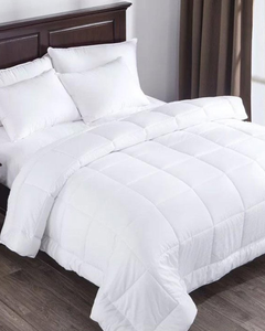 Fournisseur direct d'usine de housse de couette double en satin blanc rayé 300 fils pour hôtels cinq étoiles, disponible en qualité d'exportation - Product Image 2
