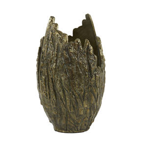 Jarrón de Piso de Metal Dorado Antiguo de Lujo, Maceta Alta de Latón Martillado, Jarrones Grandes Decorativos Modernos para Decoración del Hogar, Hotel, Boda - Product Image 6