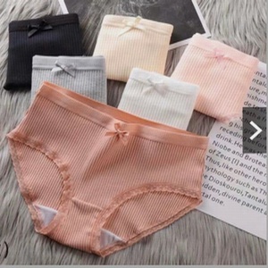 Bragas de Bikini completas y cómodas para el día a día para mujer, bragas de encaje de algodón suave, cintura con lentejuelas, bragas Hipster de punto elásticas para mujer - Product Image 1