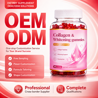 Gummies de collagène en gros OEM avec acide hyaluronique et biotine pour l'hydratation de la peau, certifiées GMP et HALAL