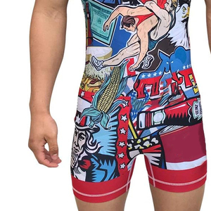 2024 logo personnalisé uni hommes lutte canada sublimation blanc lutte singulet - Product Image 4