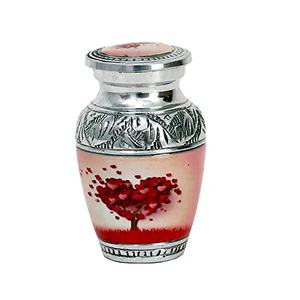 Jeton en métal de conception d'urne de crémation moderne d'émail de finition pour les cendres humaines meilleurs produits funéraires mini fournitures en gros pour bébé - Product Image 1