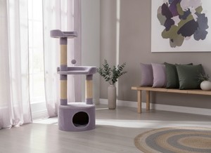 Rascador Amistar de alta calidad, modelo "Lilac Dreams", para gatos y gatitos de todas las razas y tamaños. - Product Image 5